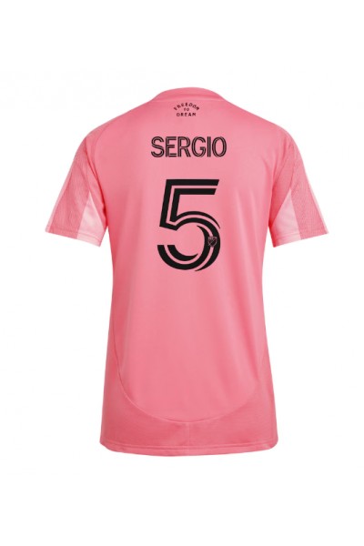 Inter Miami Sergio Busquets #5 Jalkapallovaatteet Naisten Kotipaita 2025-26 Lyhythihainen Inter Miami Sergio Busquets #5 Jalkapallovaatteet Naisten Kotipaita 2025-26 Lyhythihainen